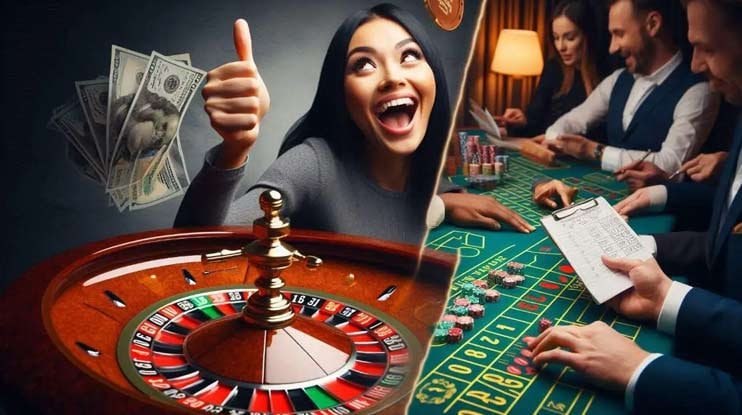 Mobile casino-style entertainment screen with clear buttons for Bangladesh users